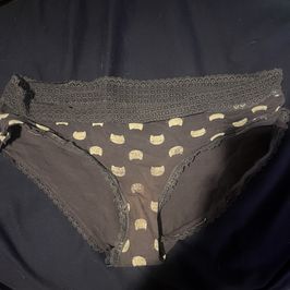 Navy kitty cat panties