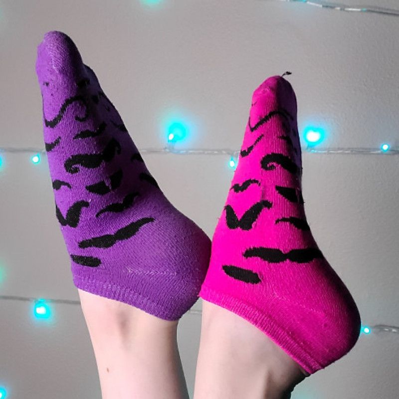 Mustache Socks