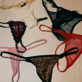 6 x thong panties bundle