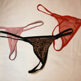 3 x thong panties bundle