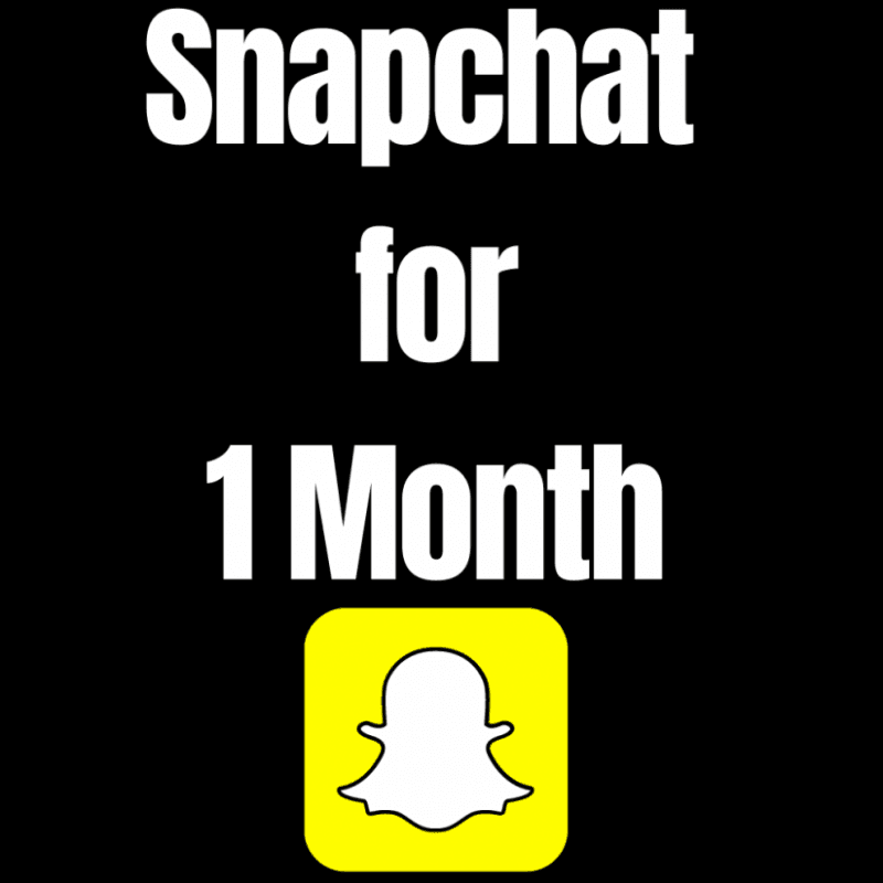 Snapchat for One Month