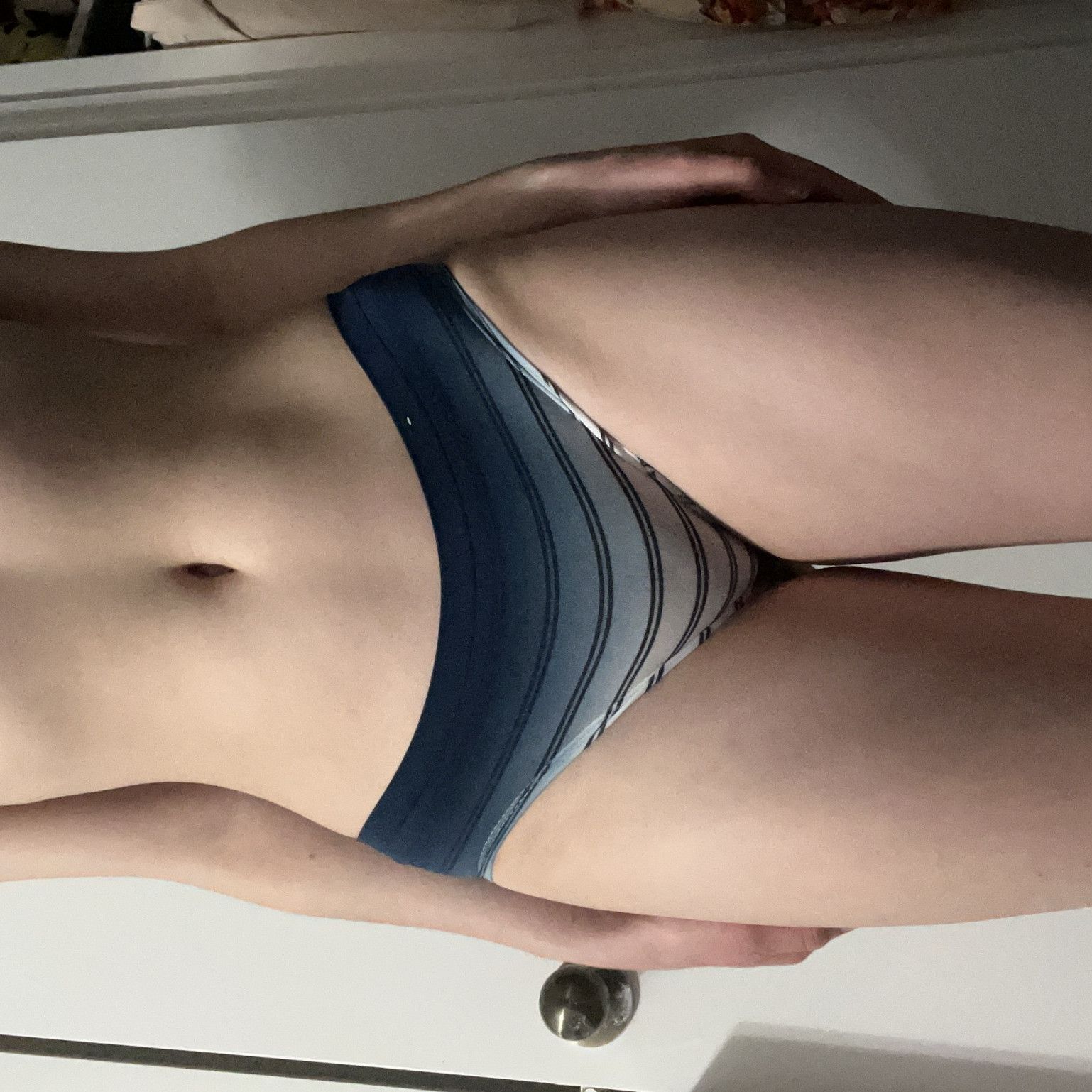 PA02: Blue White Ombre Panties