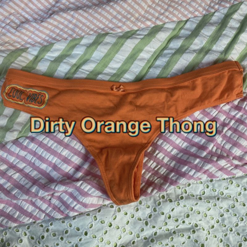 Dirty Orange Thong