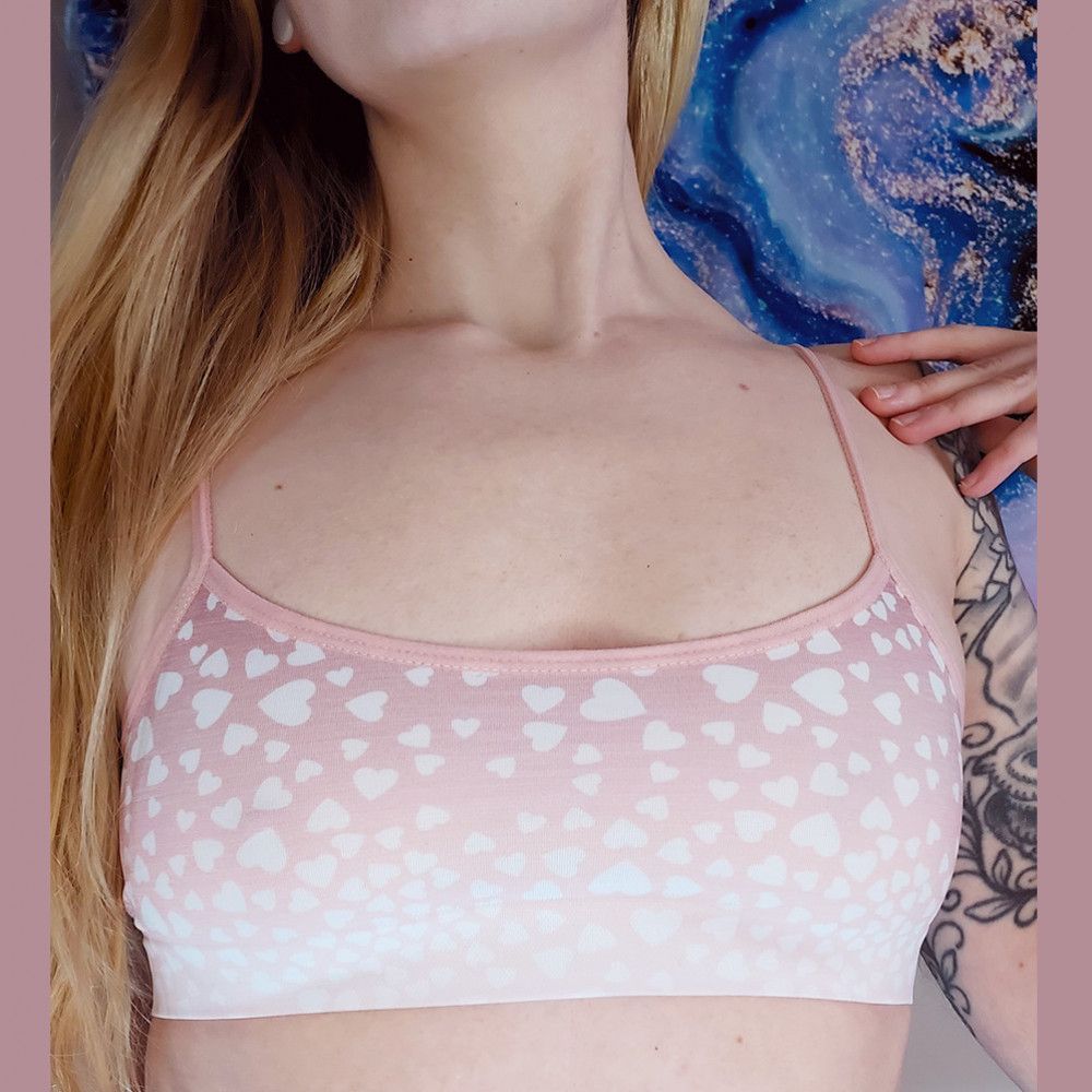 Pink Heart Bralette