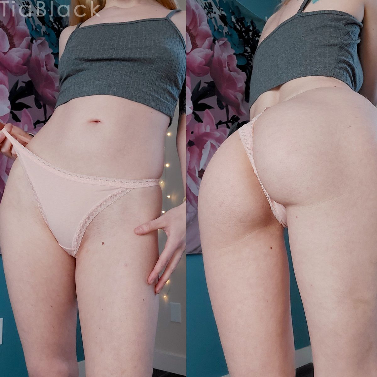 Light Pink Cotton Thong