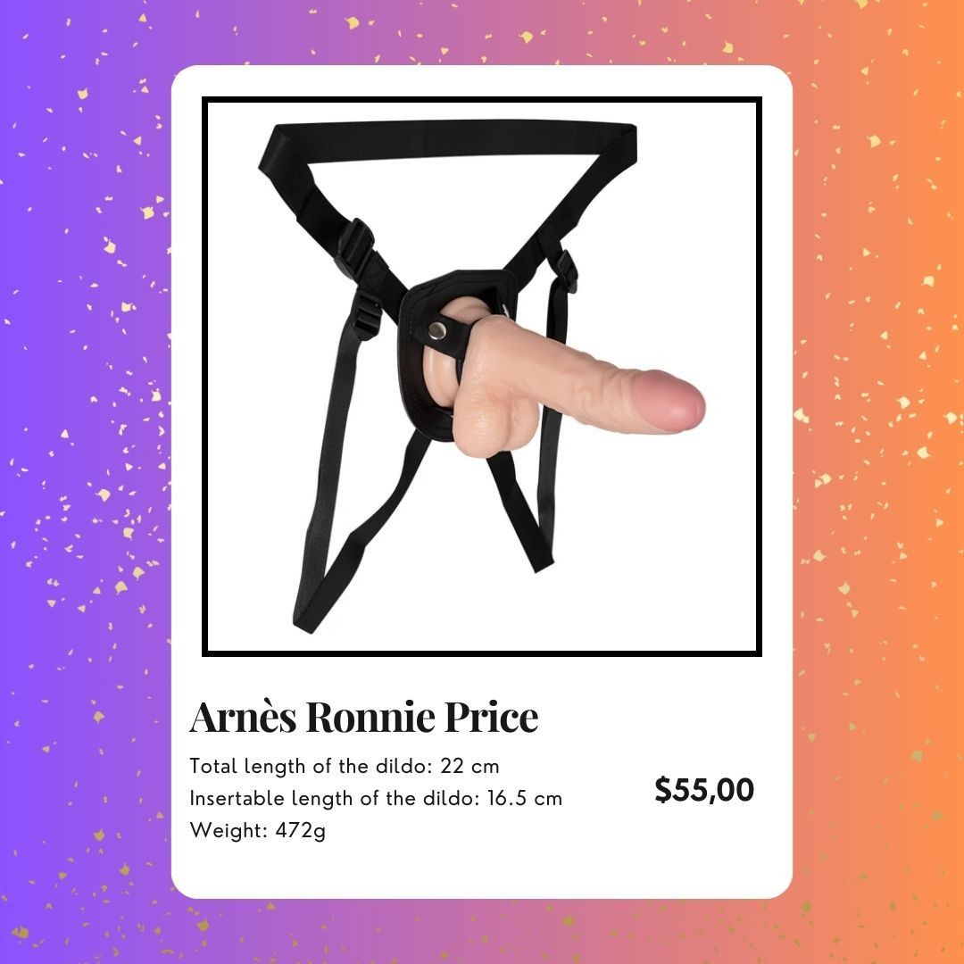 Harness with dildo