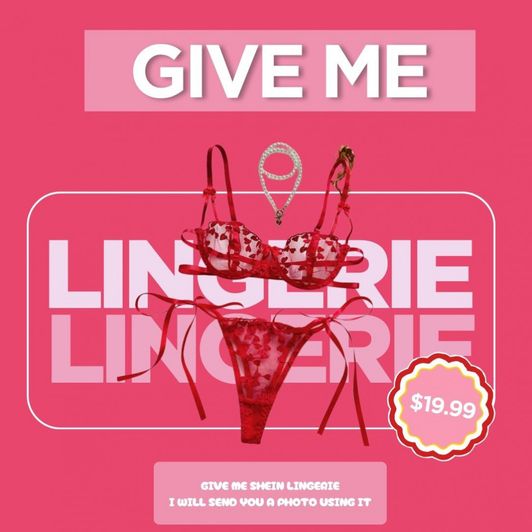 Give me a lingerie red