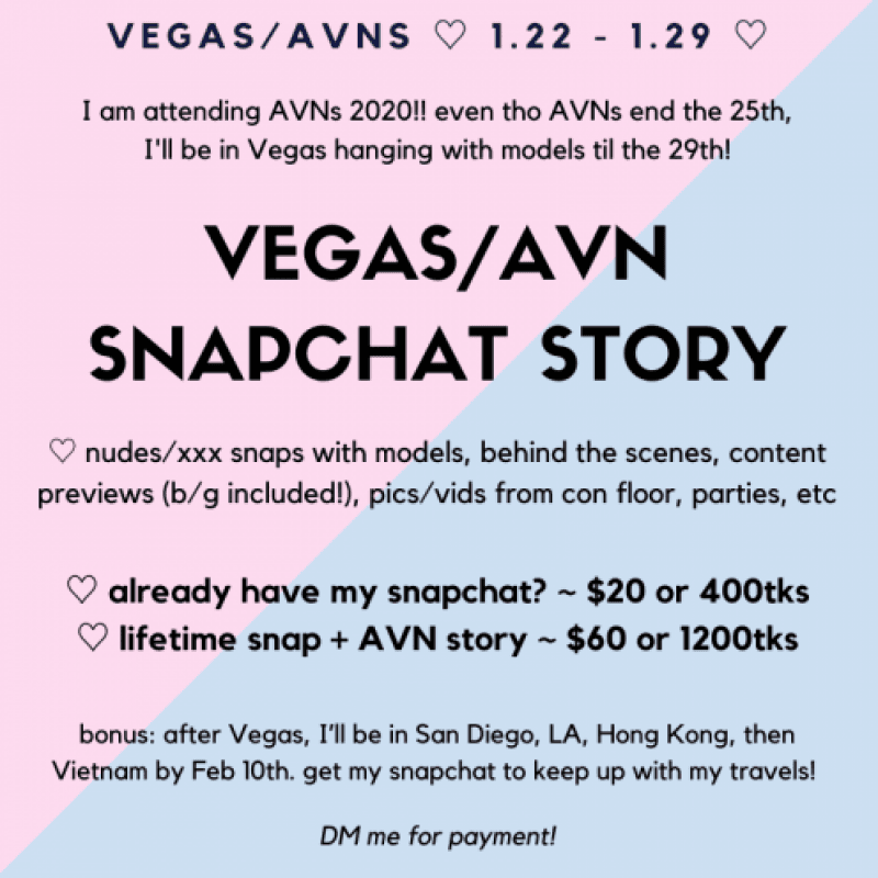 AVN VEGAS Snapchat !!