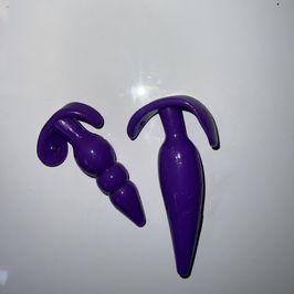 2 Used Purple Anal Plugs