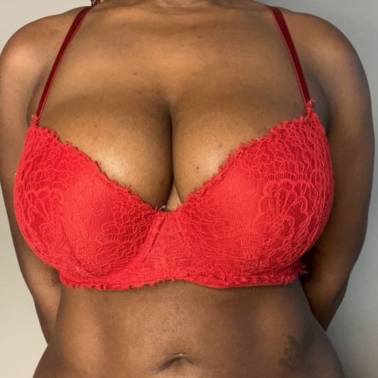 Red Lacey Bra