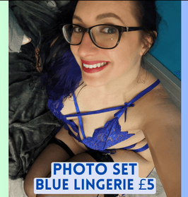 Blue Lingerie Photo Set