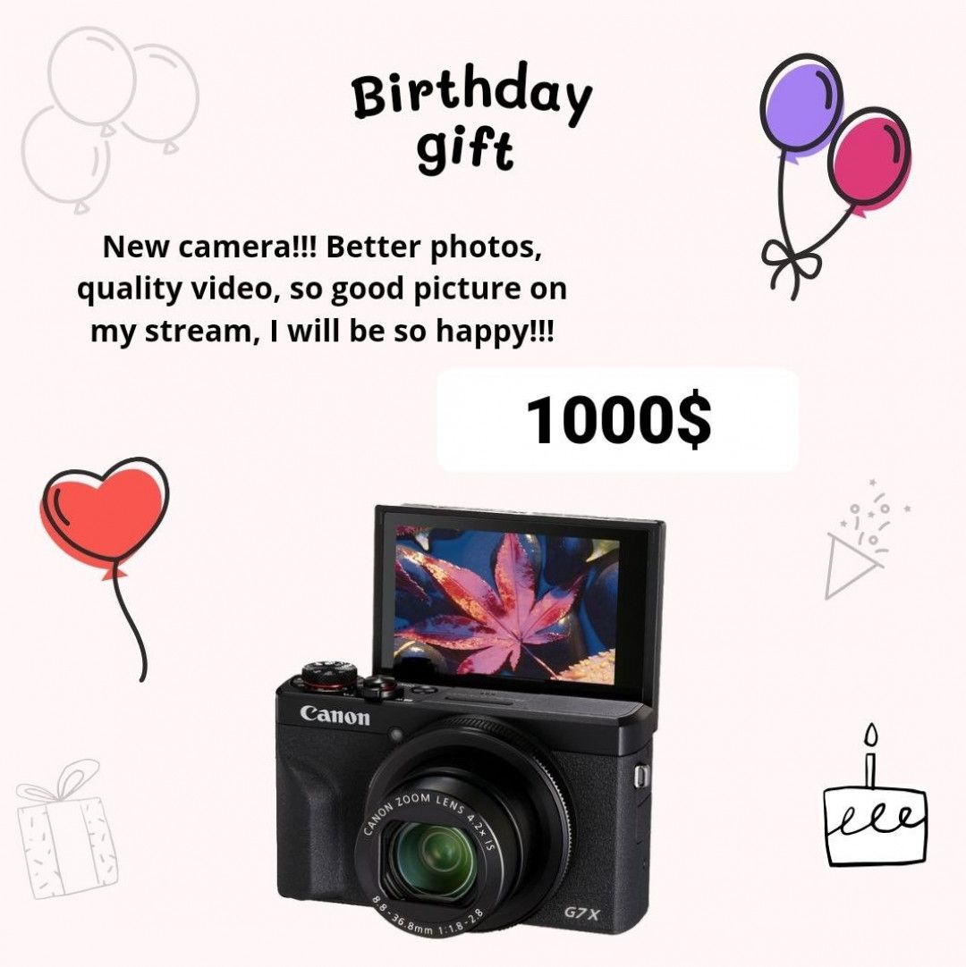 Gift me camera for better quality content