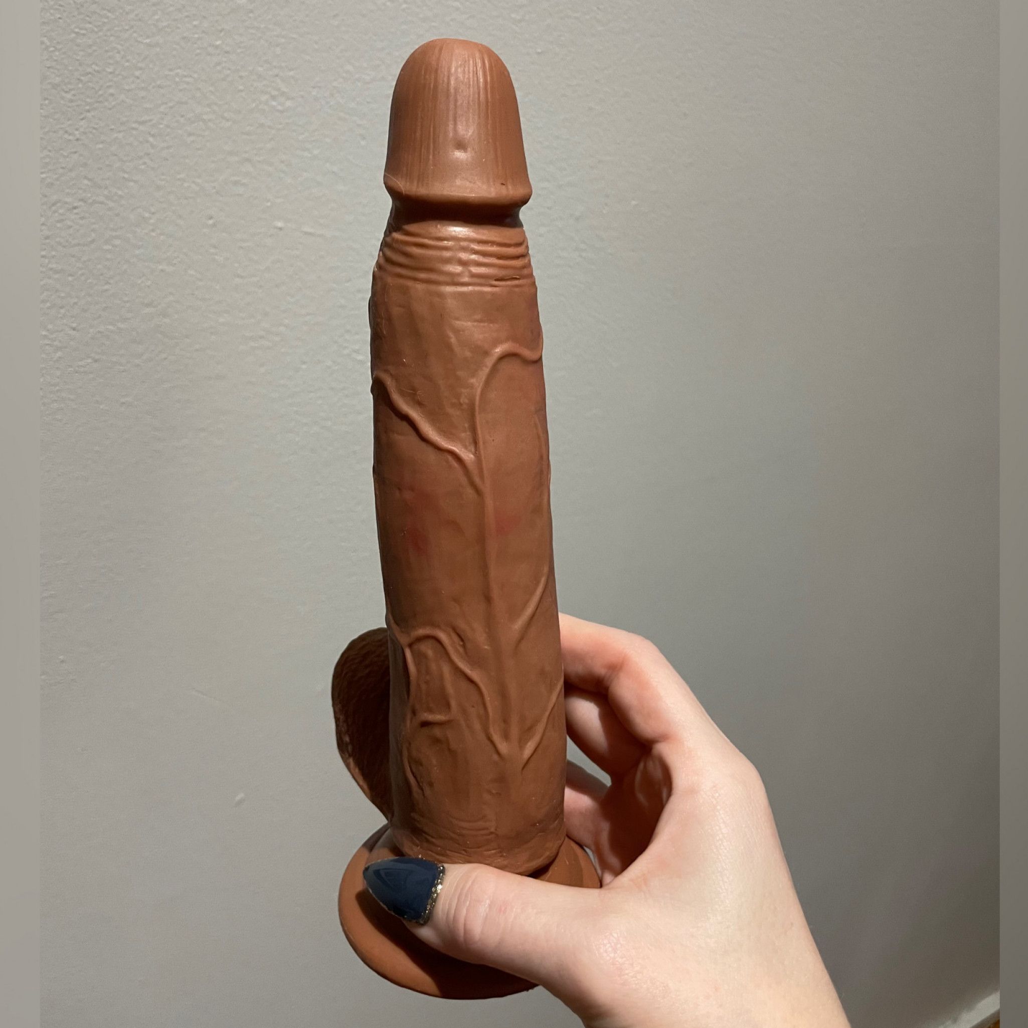 Lipstick stained dildo