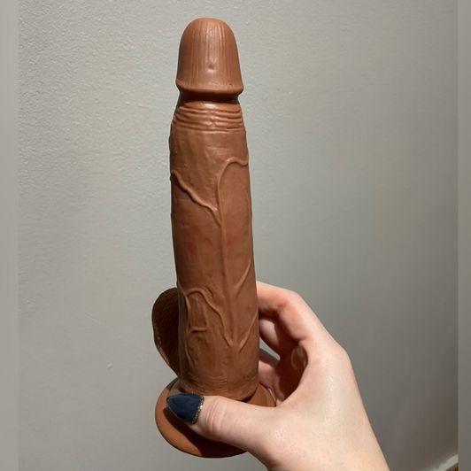 Lipstick stained dildo