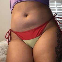 Rasta colored Bikini Bottoms