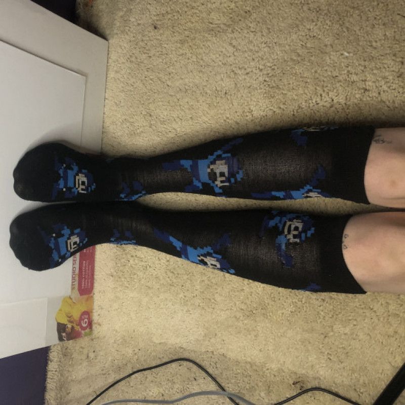 Black MegaMan Socks