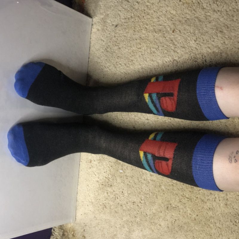 Dark Grey PlayStation Socks