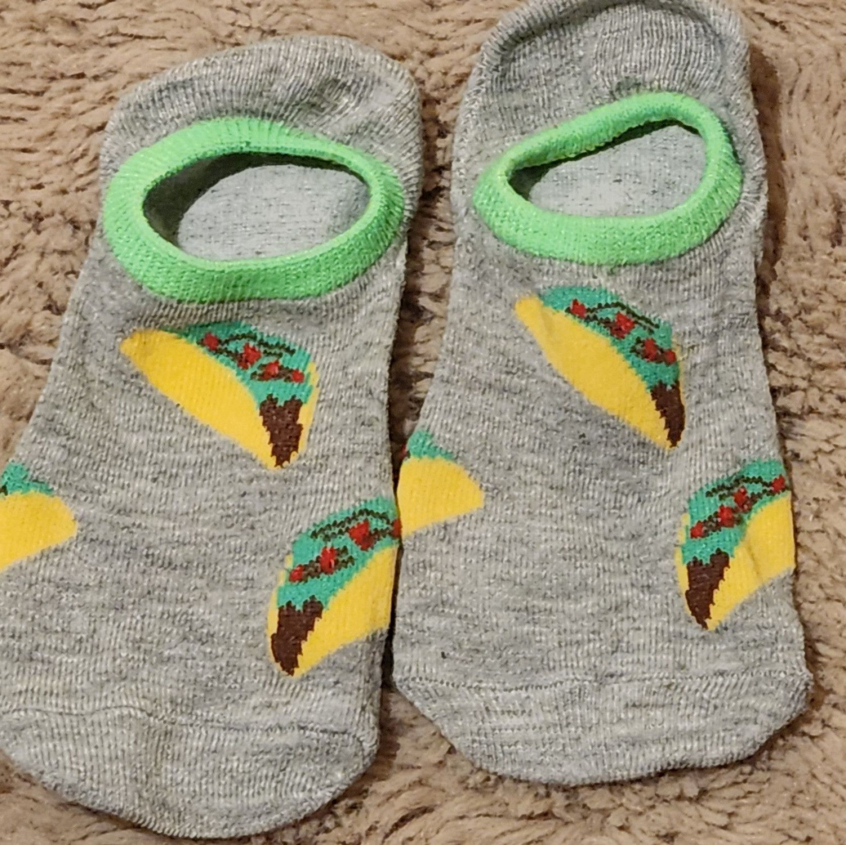 Taco TOESday Worn Socks