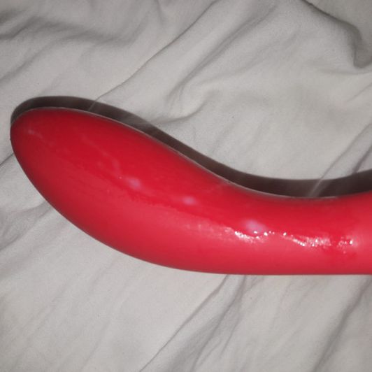 Vibrator with my pussy juice on it