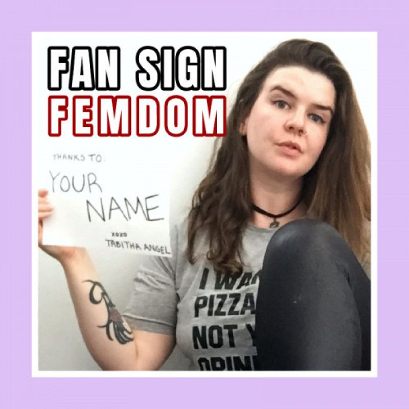 Fan Sign FemDom