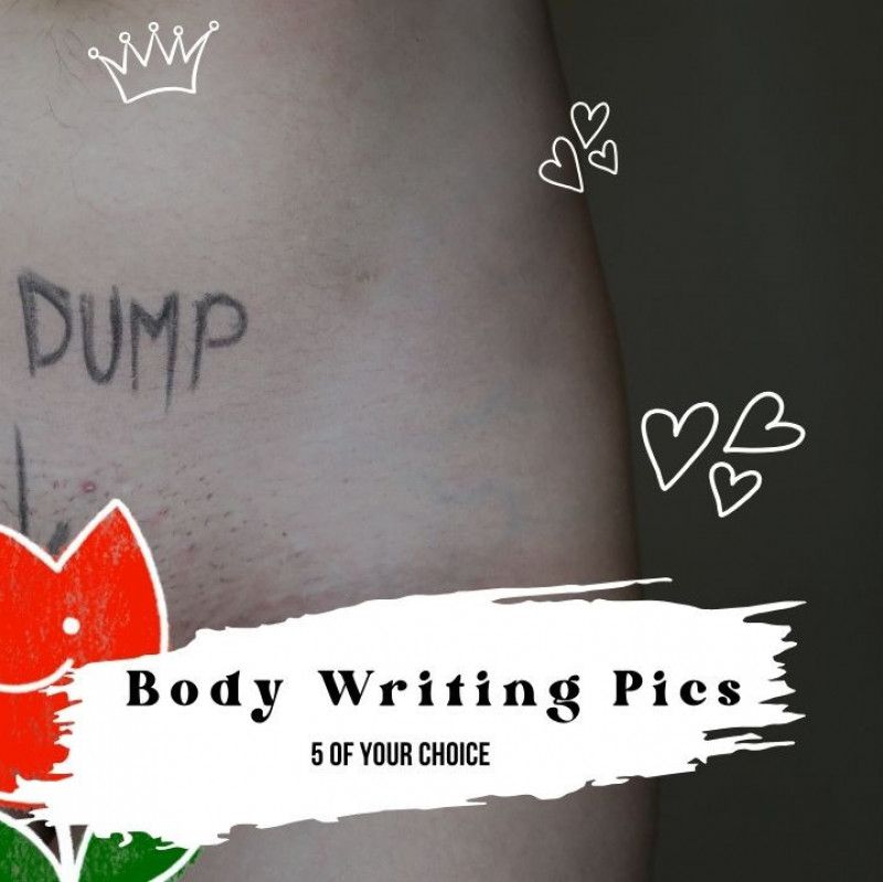 5 Custom Body Writing Photos