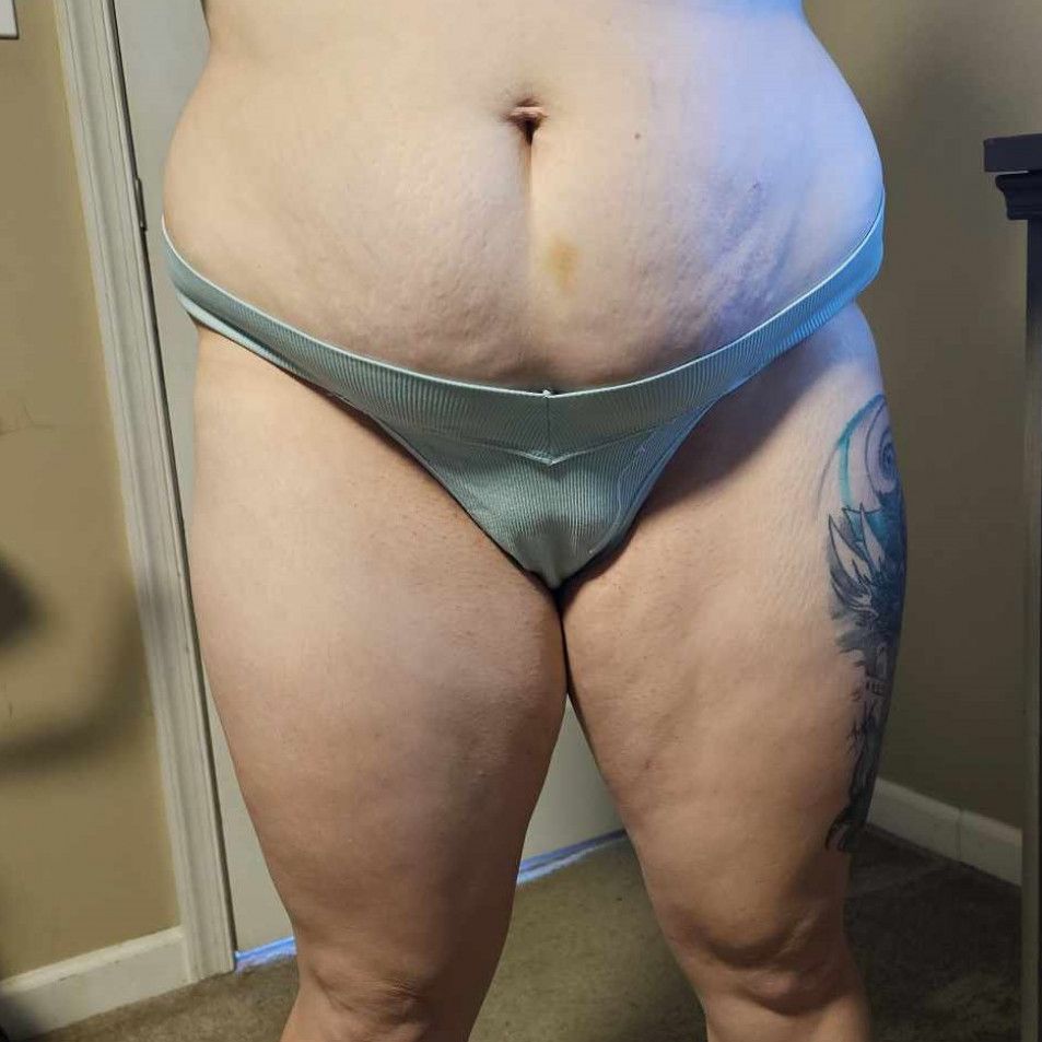 Light Blue Thick Band Thong