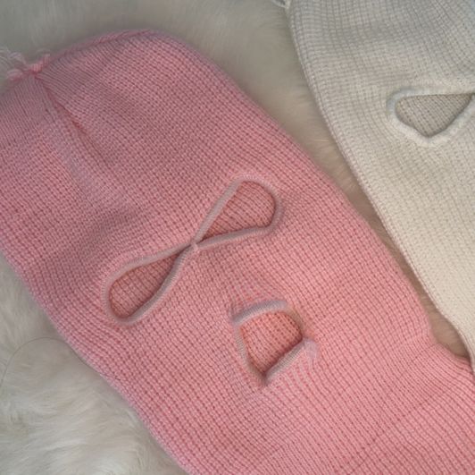 White And Pink Ski Masks