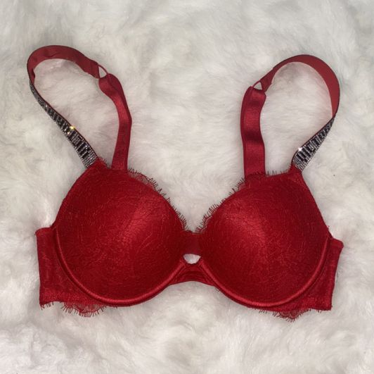 Red Victoria Secret Push Up Bra