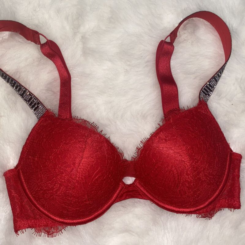 Red Victoria Secret Push Up Bra