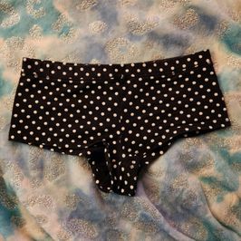 Black Polka dot Panties