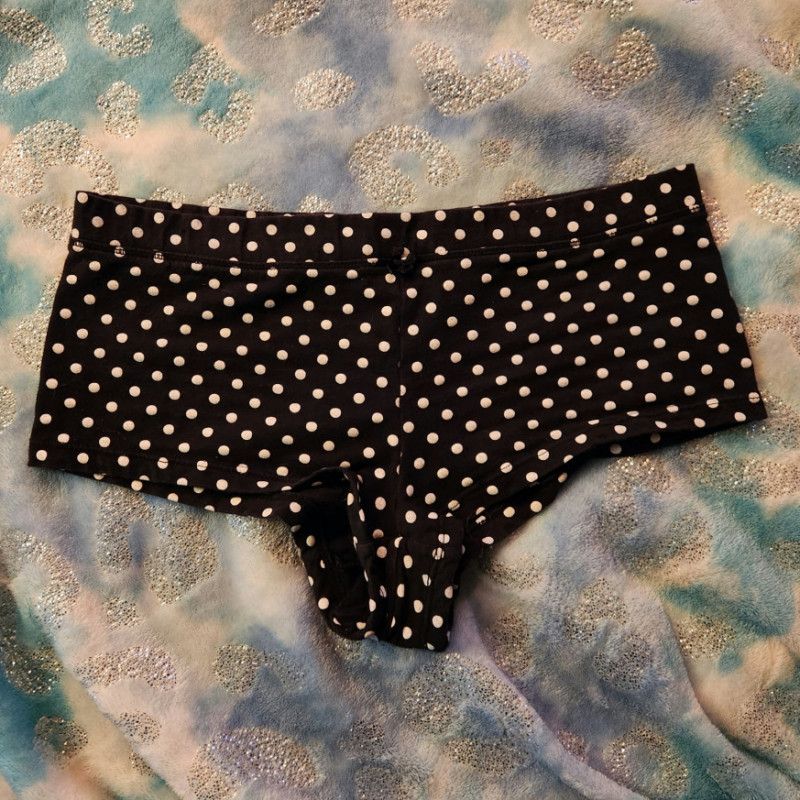 Black Polka dot Panties