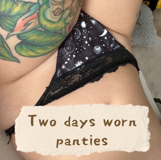 Two days worn panties