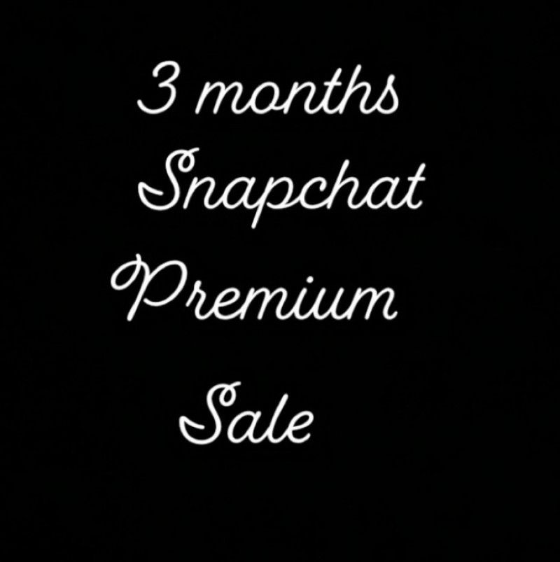 3 months Snapchat Premium