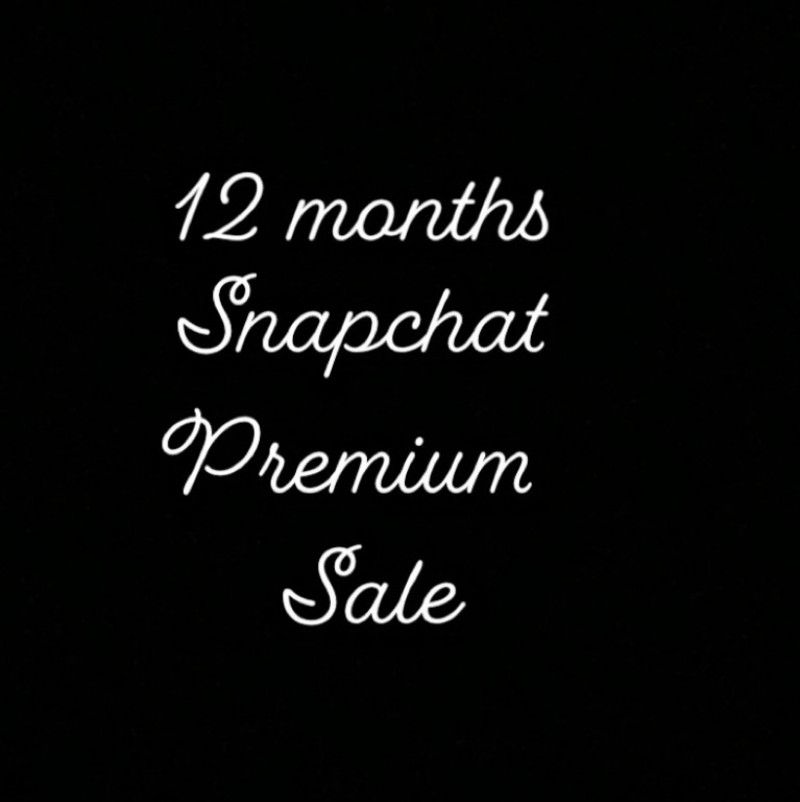 12 months of Snapchat Premium