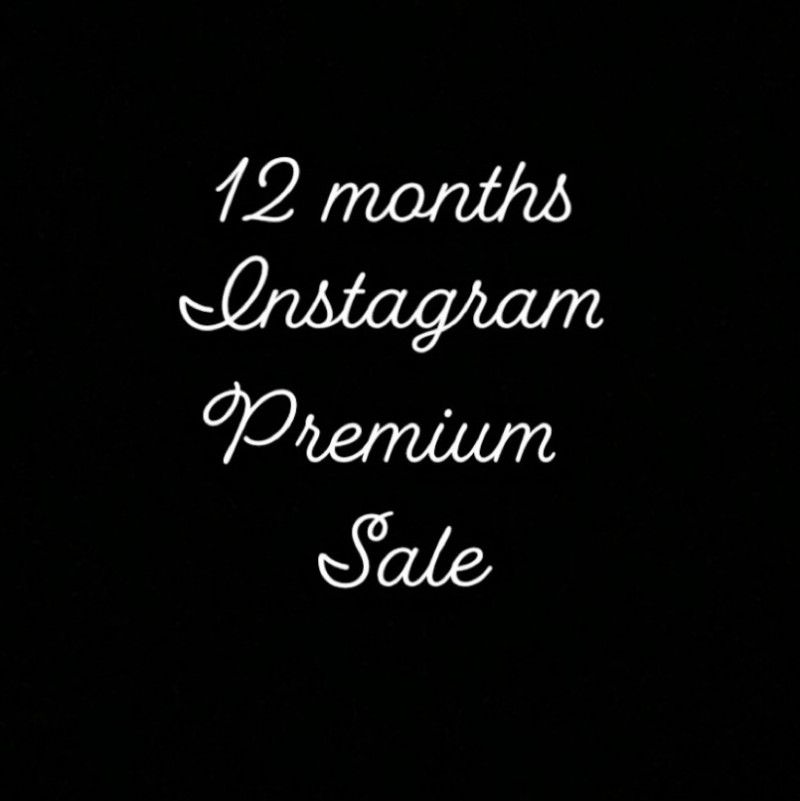 12 months of Instagram Premium