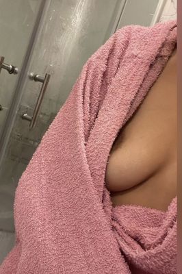 all wet just out of the shower