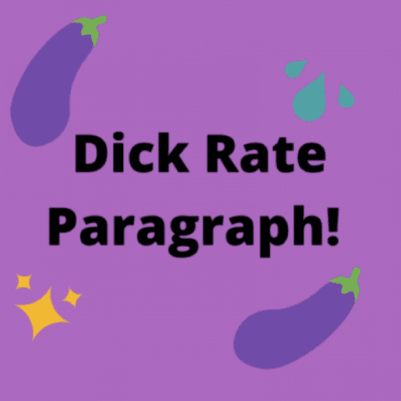 Dick Rate Paragraph