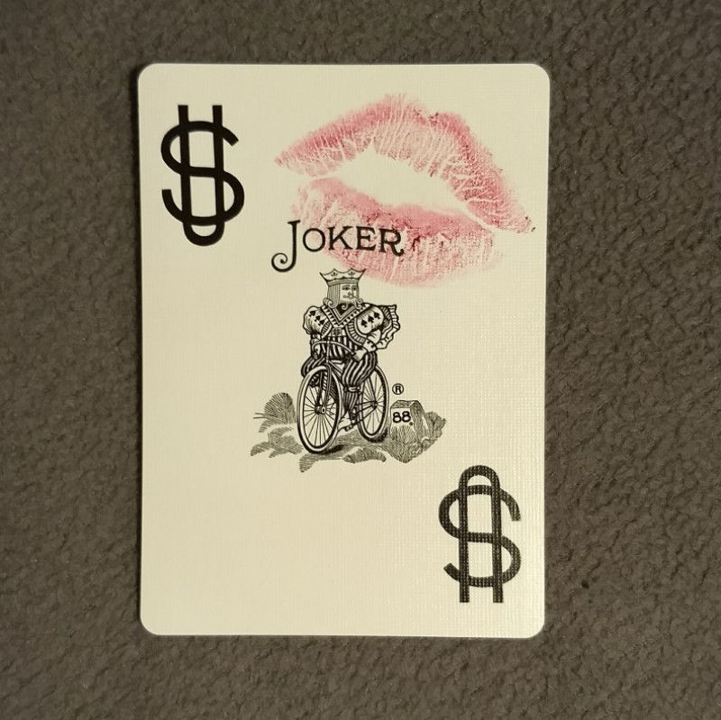 UNAVAILABLE Playing Card Kissed By Me