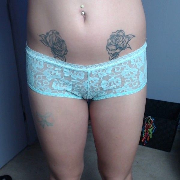 Light Blue Lace Boyshorts