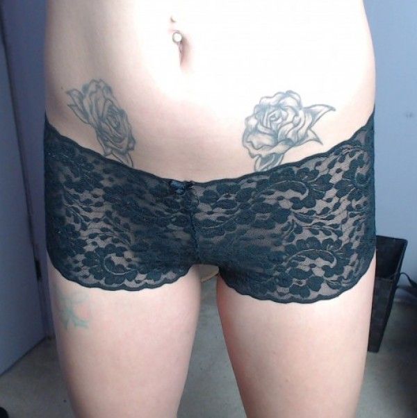 Black Lace Boyshorts