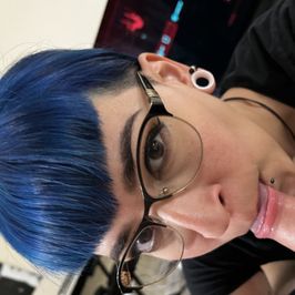 Blue Hair Blowjob