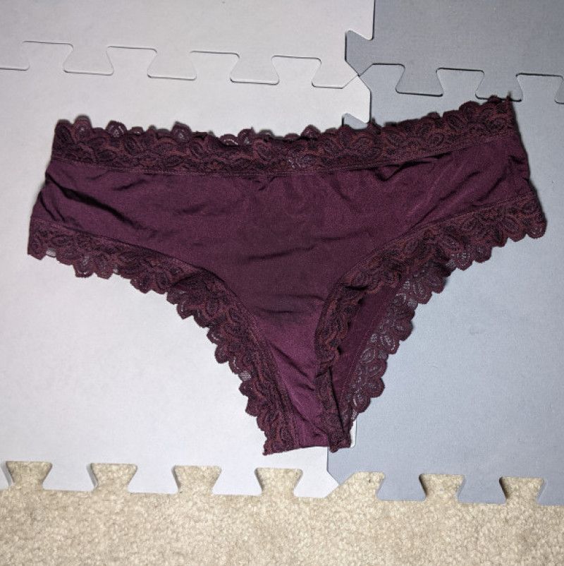 Dark purple silky panty