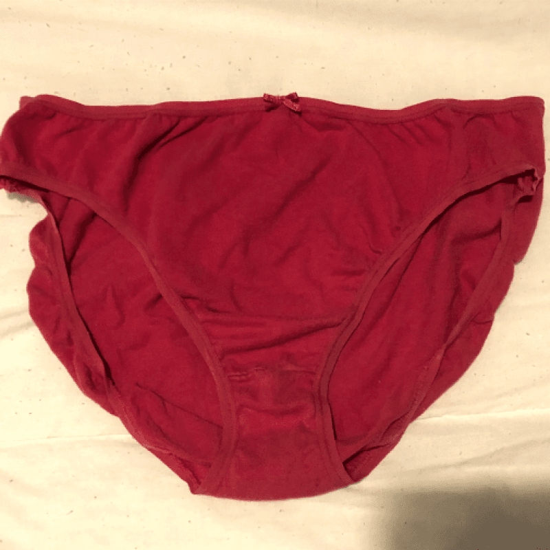 Burgundy Used Panties