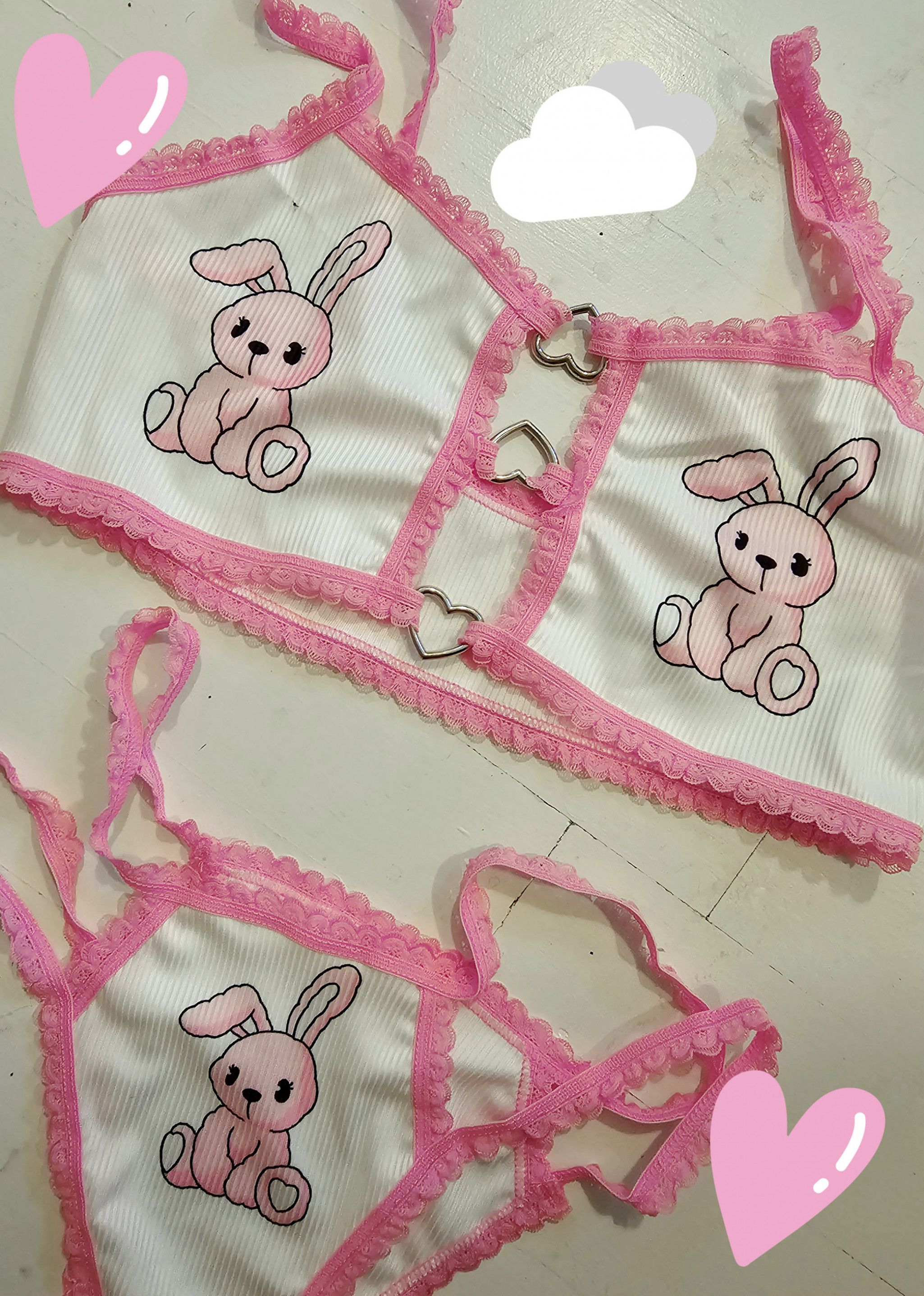 Bunny Lingerie Set Plus 2 Vids