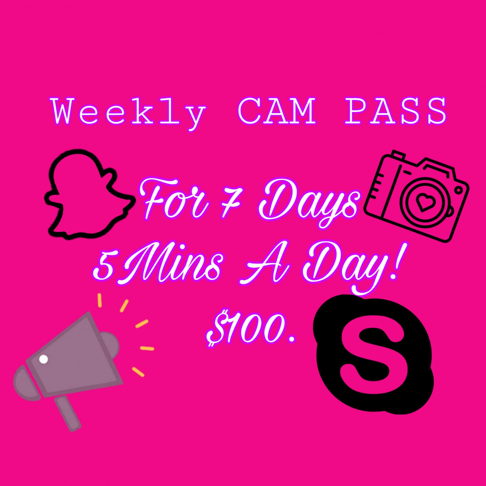 Weekly Cam Pass