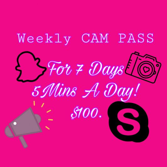 Weekly Cam Pass