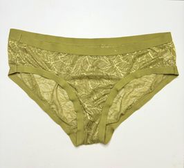 Dirty Green Mesh Bikini Panties