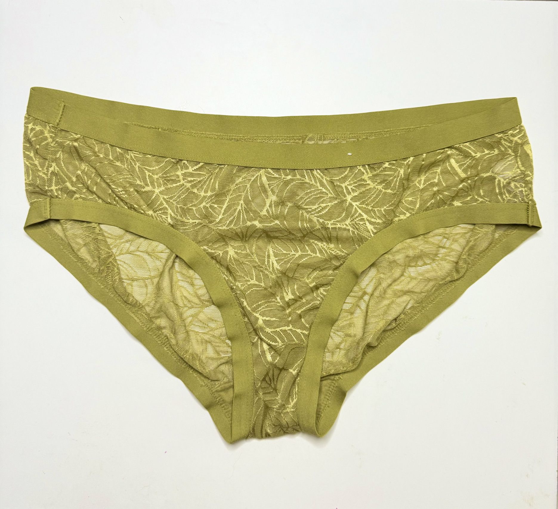 Dirty Green Mesh Bikini Panties