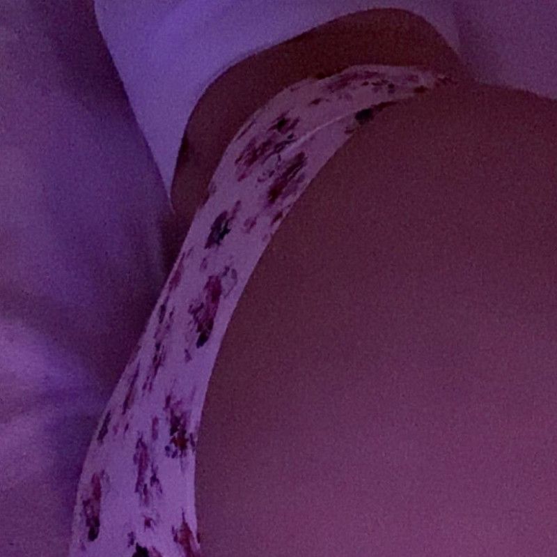 Floral Polyester Worn Panties