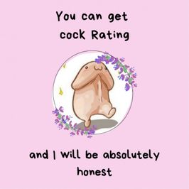 Cock rating with text